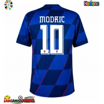 Camisa de Futebol Croácia Luka Modric #10 Equipamento Secundário Europeu 2024 Manga Curta